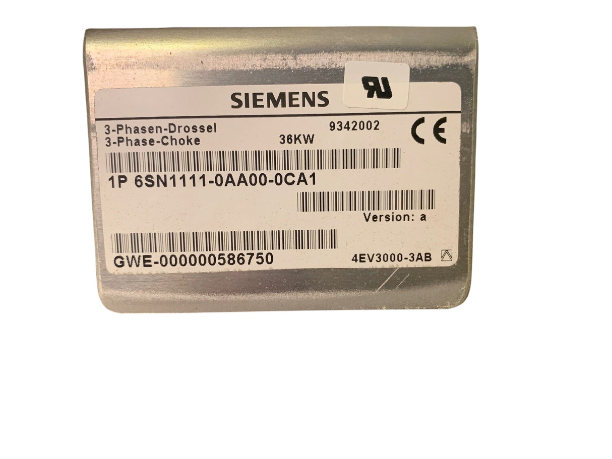 SIEMENS 3 Phasendrossel 36 kW Version A – Ansicht 6
