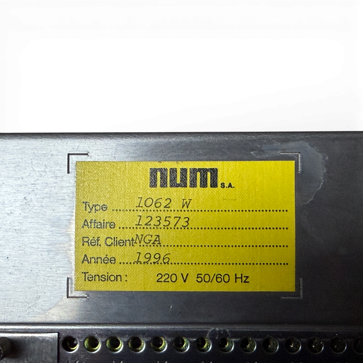 NUM SA CNC Kartenrahmen Grundrahmen Type 1062 W für HOMAG WEEKE Art.-Nr. 20520303 – Ansicht 5