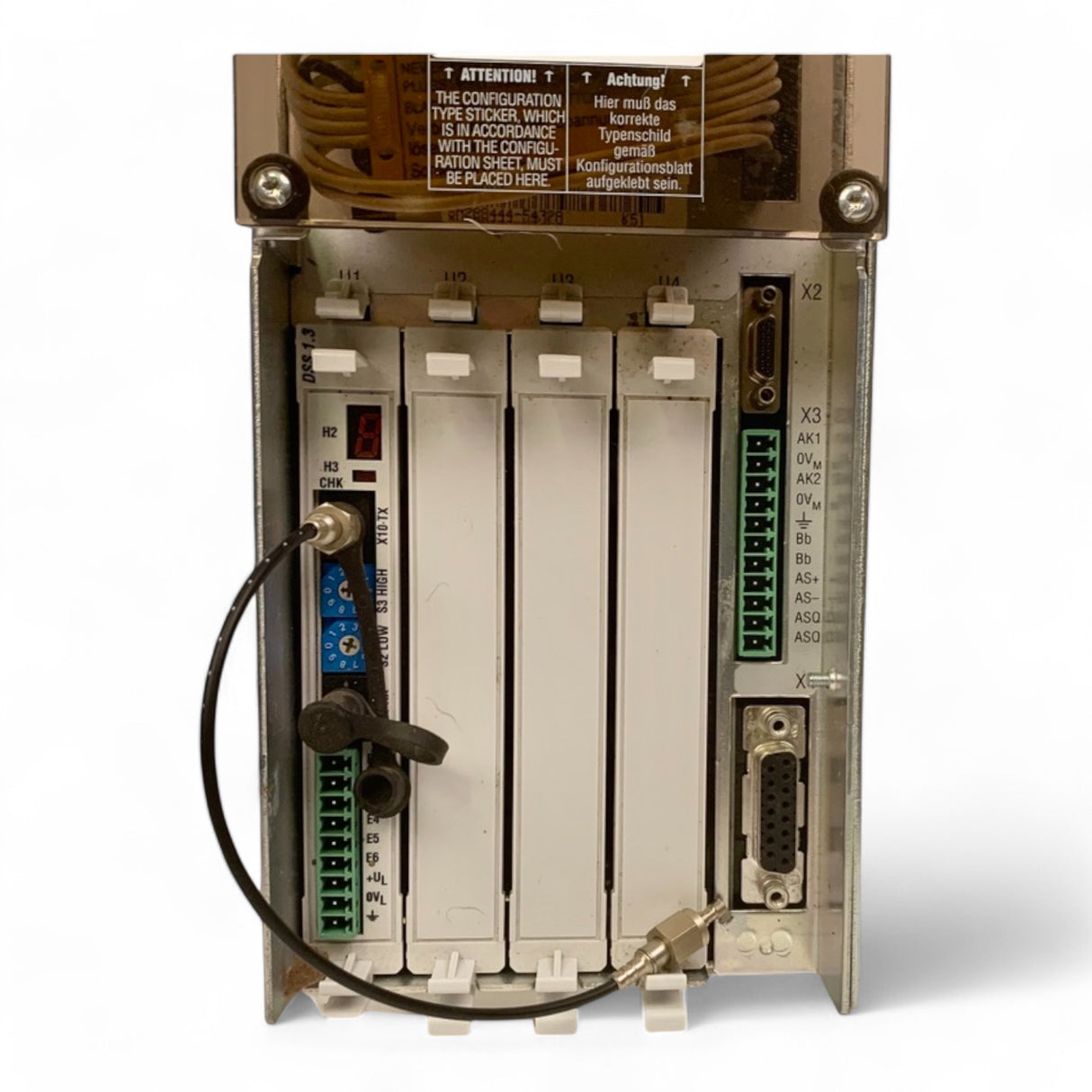 Indramat Rexroth Bosch DDS02.1W025-DS01-02-FW Antriebssteuerung – Ansicht 3