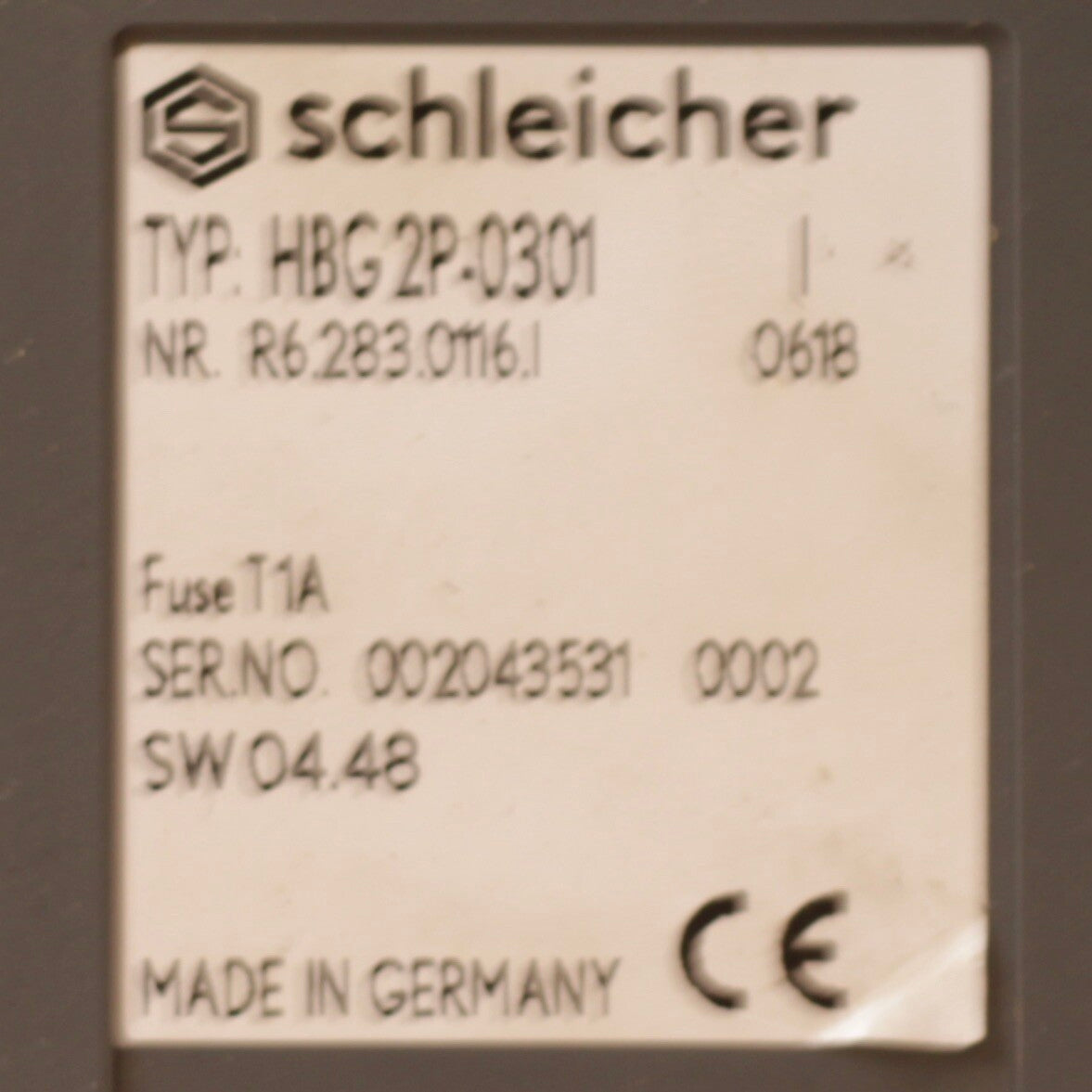 Schleicher HBG 2P 0301 Display Folientastatur Bedienfeld Handbediengerät Art Nr. HBG 2P 0301 – Ansicht 7