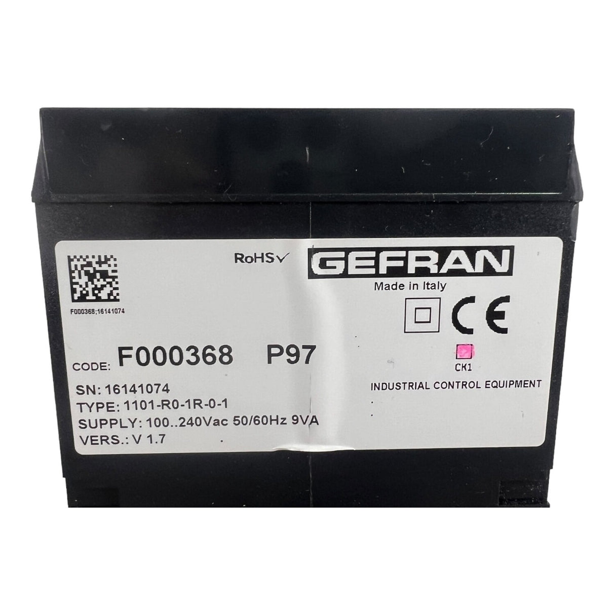 GEFRAN IMA Temperaturregler Regler 1101-R0-1R-0-1 F000368 P97 Vers. V1.7 100–240 V AC – Ansicht 2