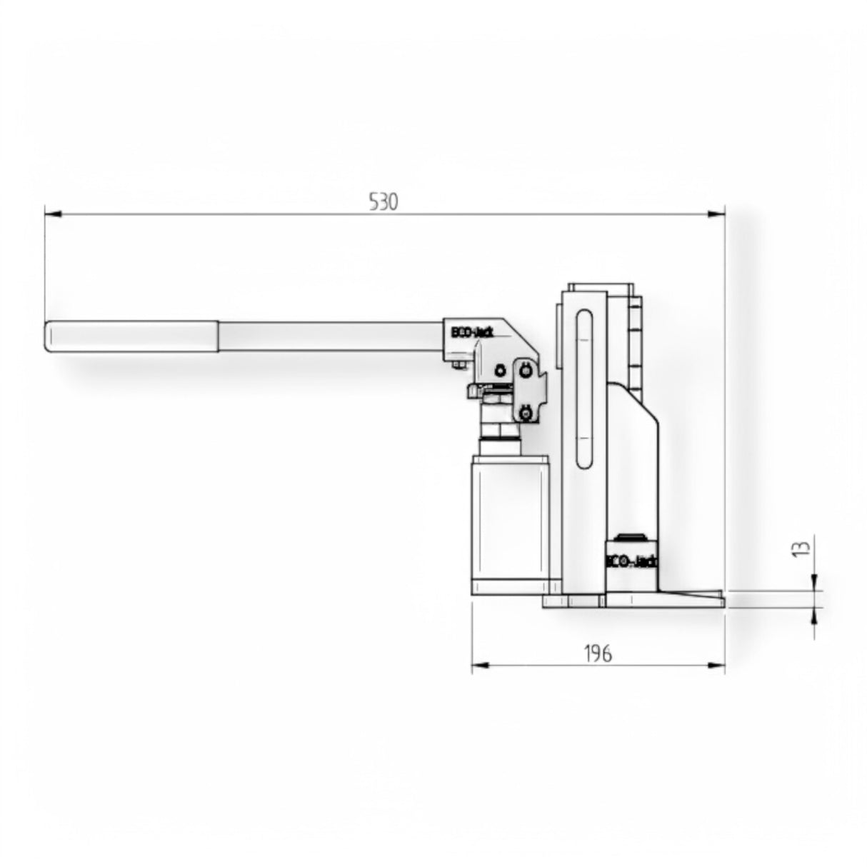 Maschinenheber ECO-Jack EJ30-5S 3t 3000 KG Hydraulisch – Ansicht 11