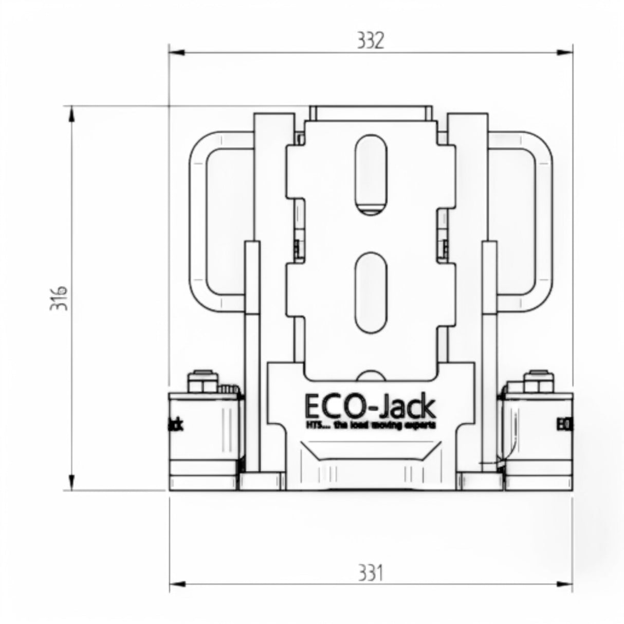 Maschinenheber EJ150-3S Traglast 15,0 to 15.000 KG Hydraulisch – Ansicht 14