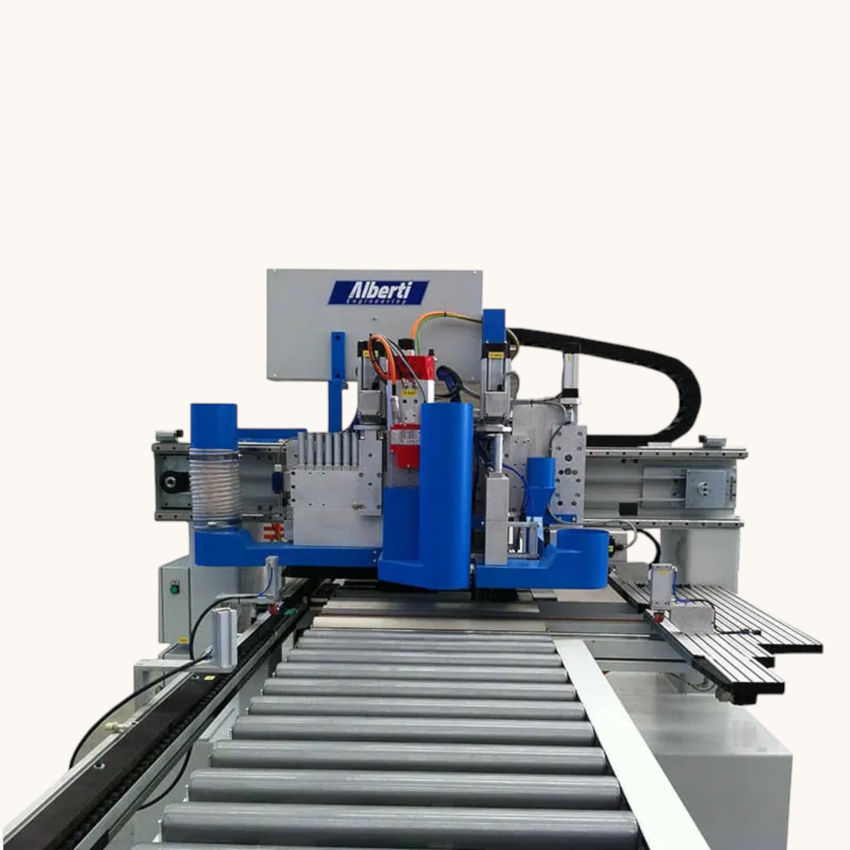 ALBERTI VECTOR CN CNC Vertikalbohrmaschine Fräsmaschine Dübeleintreibmaschine Beschlagsetzmaschine 6-seitig – Ansicht 5