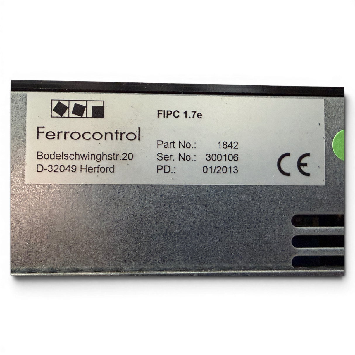 Ferrocontrol FIPC 1.7e Industrie Bedienpanel Art.-Nr. 1842 – CNC Panel PC für Priess und Horstmann CNC BAT – Ansicht 9