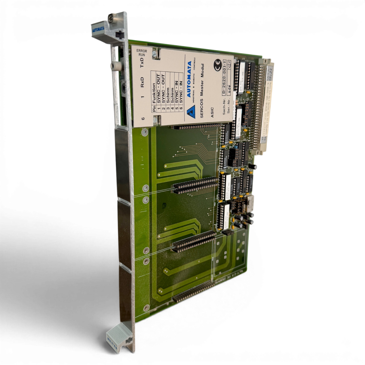 HOMAG AUTOMATA MULTI-E/A VME-GRUNDKARTE Art.-Nr. 4-086-05-0368 mit SERCOS Master Modul ASIC V3.1 für HOMAG BAZ BOF 32 41