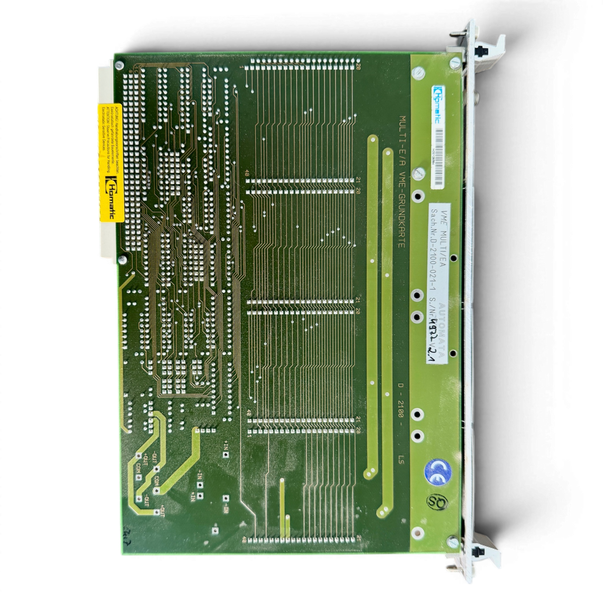 HOMAG AUTOMATA MULTI-E/A VME-GRUNDKARTE Art.-Nr. 4-086-05-0368 mit SERCOS Master Modul ASIC V3.1 für HOMAG BAZ BOF 32 41
