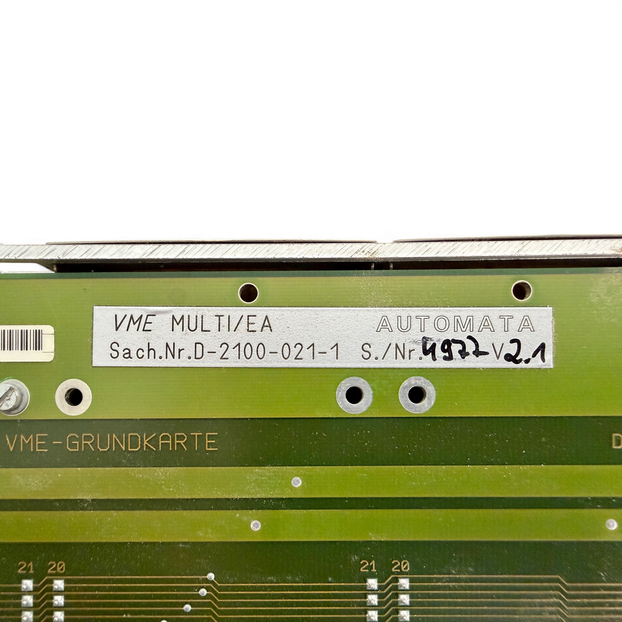 HOMAG AUTOMATA MULTI-E/A VME-GRUNDKARTE Art.-Nr. 4-086-05-0368 mit SERCOS Master Modul ASIC V3.1 für HOMAG BAZ BOF 32 41
