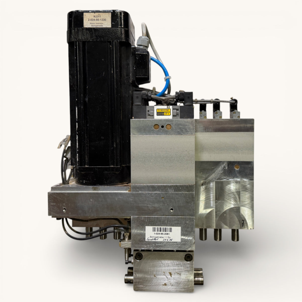 HOMAG Bohrgetriebe Motor Bohraggregat BAZ BOF 11 + 2 + 2 spindelig | Art.-Nr. 1-024-95-2081 / 2-024-95-1330 – WEEKE BP 155