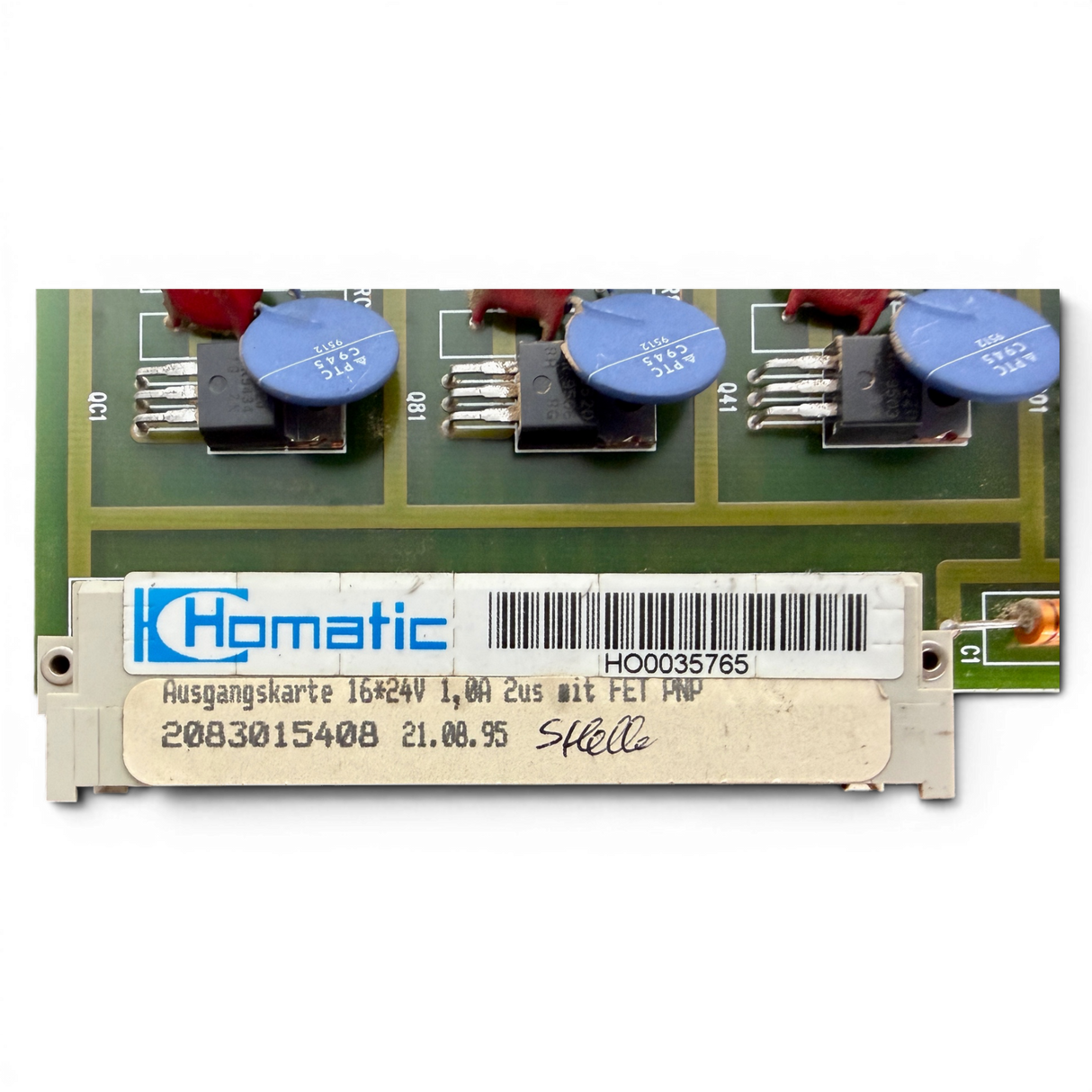 HOMAG Homatic Ausgangskarte 16x24V 1,0A 2us mit FET PNP Art.-Nr. 2083015408 H00035765 – Ansicht 5