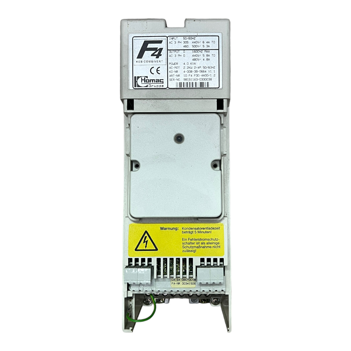 KEB HOMAG Combivert F4 10 F4 FOO-4A00/1.2 2,2 KW 4 kVA Art. 2-082-01-0048