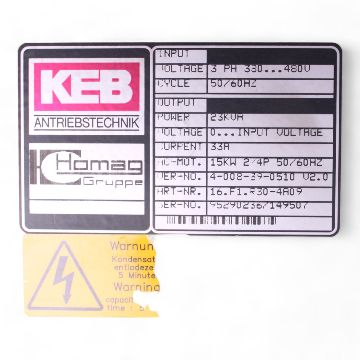 KEB HOMAG Umformer 4-008-39-0510 V2.0 16.F1.R30-4A09 – Ansicht 11
