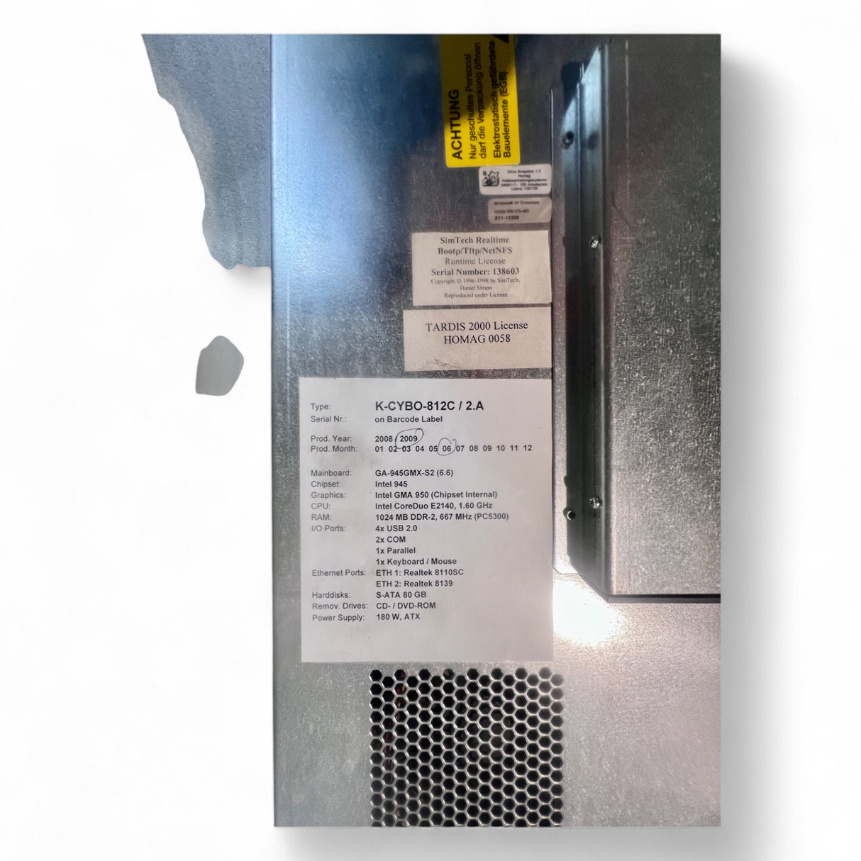 HOMAG Industrie-PC IPC Computer 4-086-04-0021 für BOF 211 Maschinensteuerung – Ansicht 5
