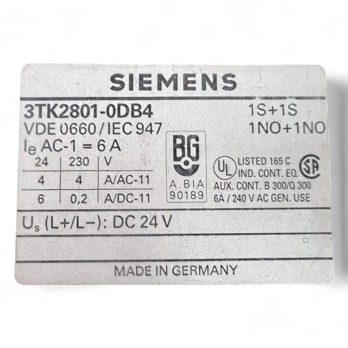 Siemens Sicherheitsrelais 3TK2801-0DB4 Art.-Nr. 3TK2801-0DB4 – Ansicht 4