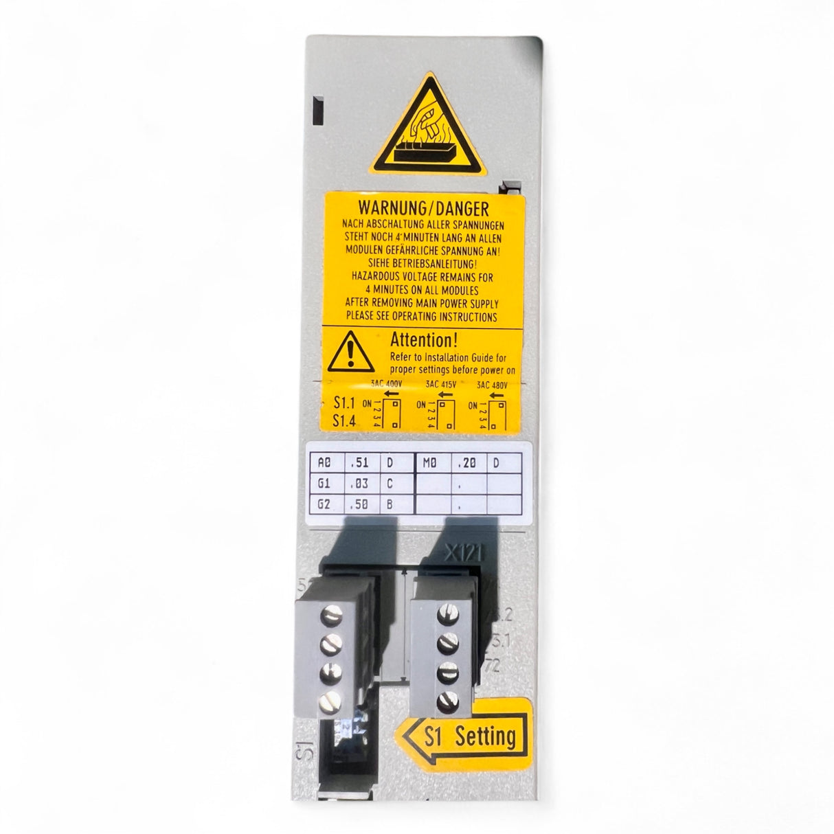 Siemens SIMODRIVE U/E-Modul INT-EXT 5/10 kW Art.-Nr. 6SN1146-1AB00-0BA1 z.B. für IMA Maschinen – Ansicht 4