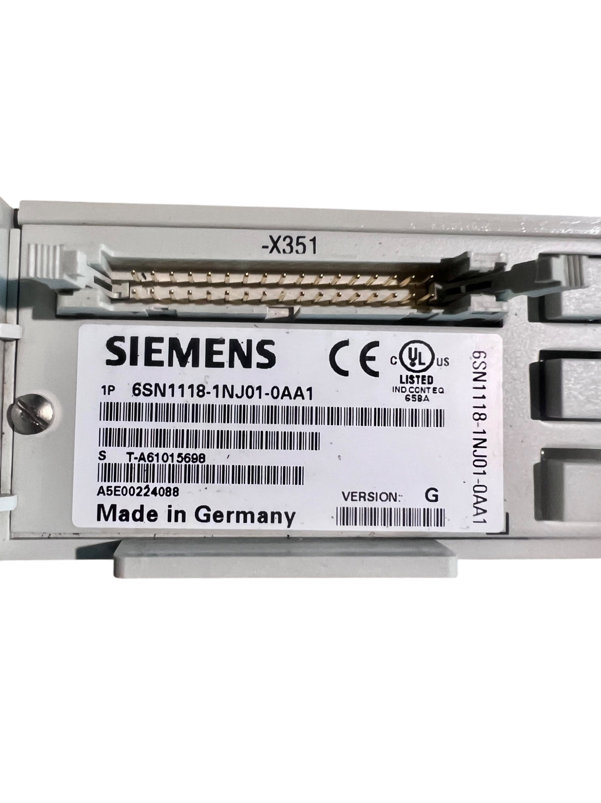 Siemens Simodrive Steuerungsmodul Art.-Nr. 6SN1118-1NJ01-0AA1 + LT-Modul INT. 15A Art.-Nr. 6SN1123-1AA00-0AA1 z. B. IMA