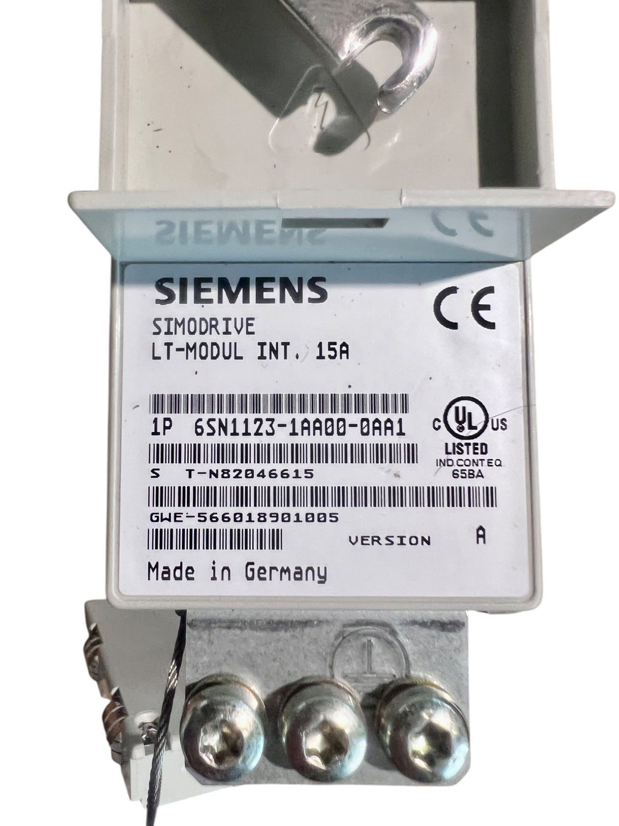 Siemens Simodrive Steuerungsmodul Art.-Nr. 6SN1118-1NJ01-0AA1 + LT-Modul INT. 15A Art.-Nr. 6SN1123-1AA00-0AA1 z. B. IMA