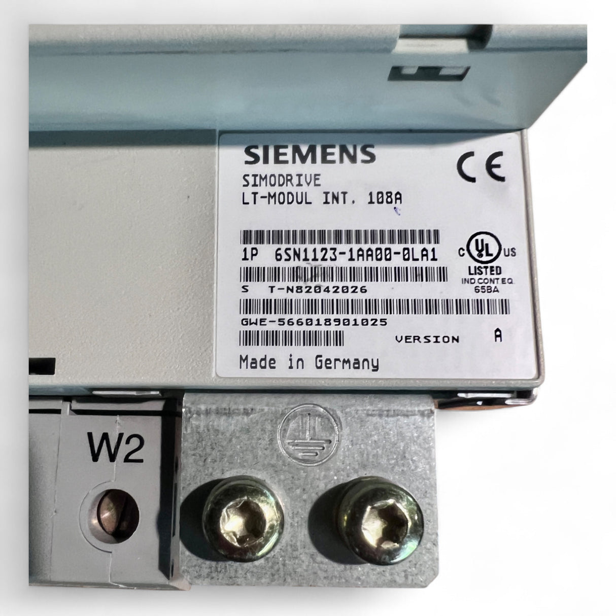 Siemens Simodrive Regelungsmodul Art.-Nr. 6SN1122-0BA11-0AA1 + LT-Modul INT. 108A Art.-Nr. 6SN1123-1AA00-0LA1 z. B. für IMA