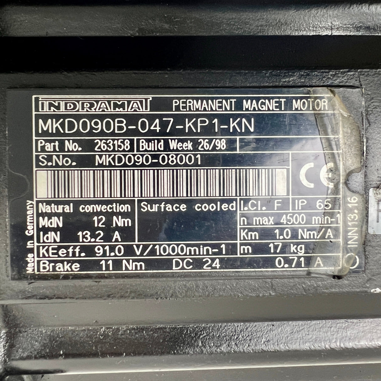 INDRAMAT REXROTH MKD090B-047-KP1-KN Servomotor mit Alpha Getriebe SP 100-M01-10-431-000 – Ansicht 9