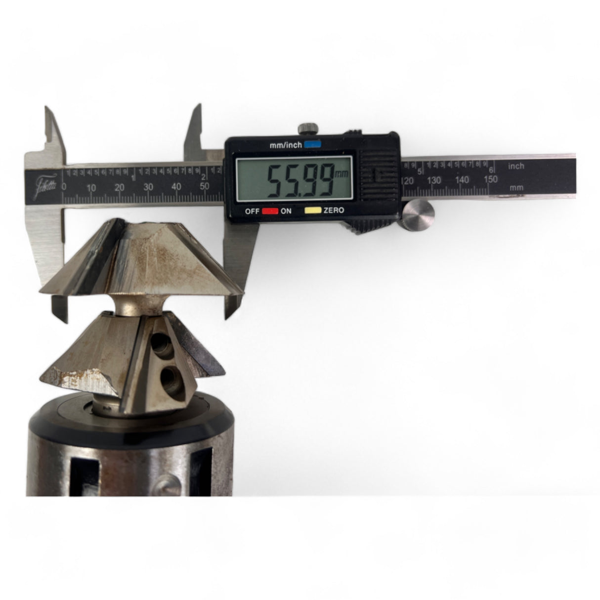 HSK 63 F Spannzangenfutter mit Spannzange und HW Profilfräser Ø 56 mm 2 HW Fasefräsern , Z=3 – Ansicht 6