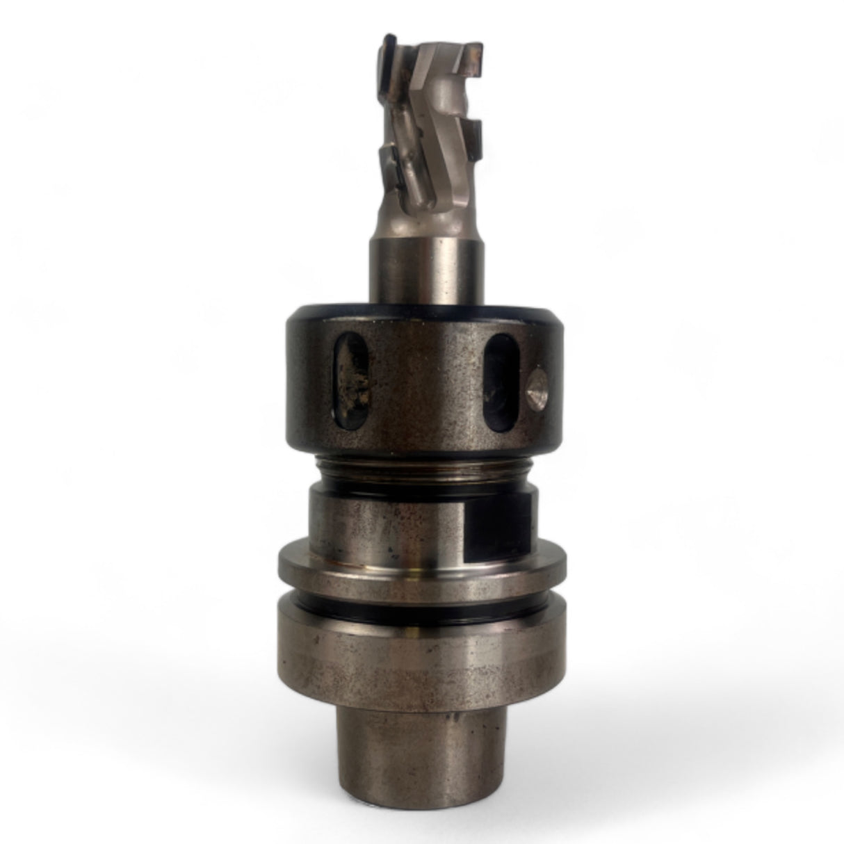 HSK 63 F Spannzangenfutter mit austauschbaren Spannzangen und DIA Fräser Ø 22 mm, L=34 mm, Z=3