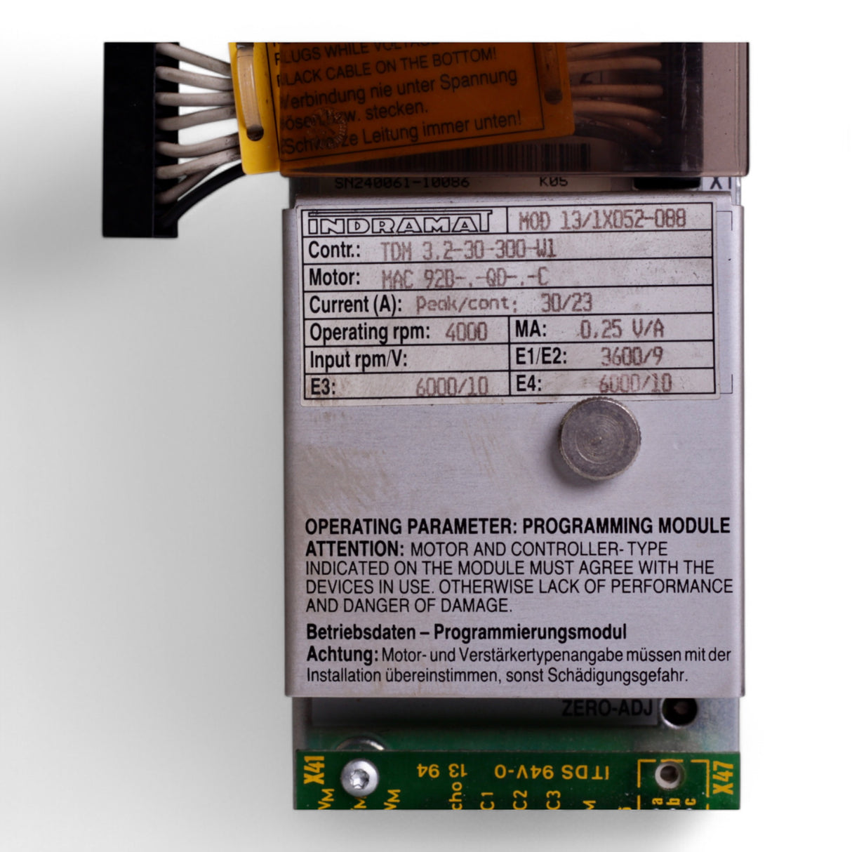 Indramat TDM 3.2-30-300-W1 MOD 13/1X052-088 Servo Controller – Ansicht 3