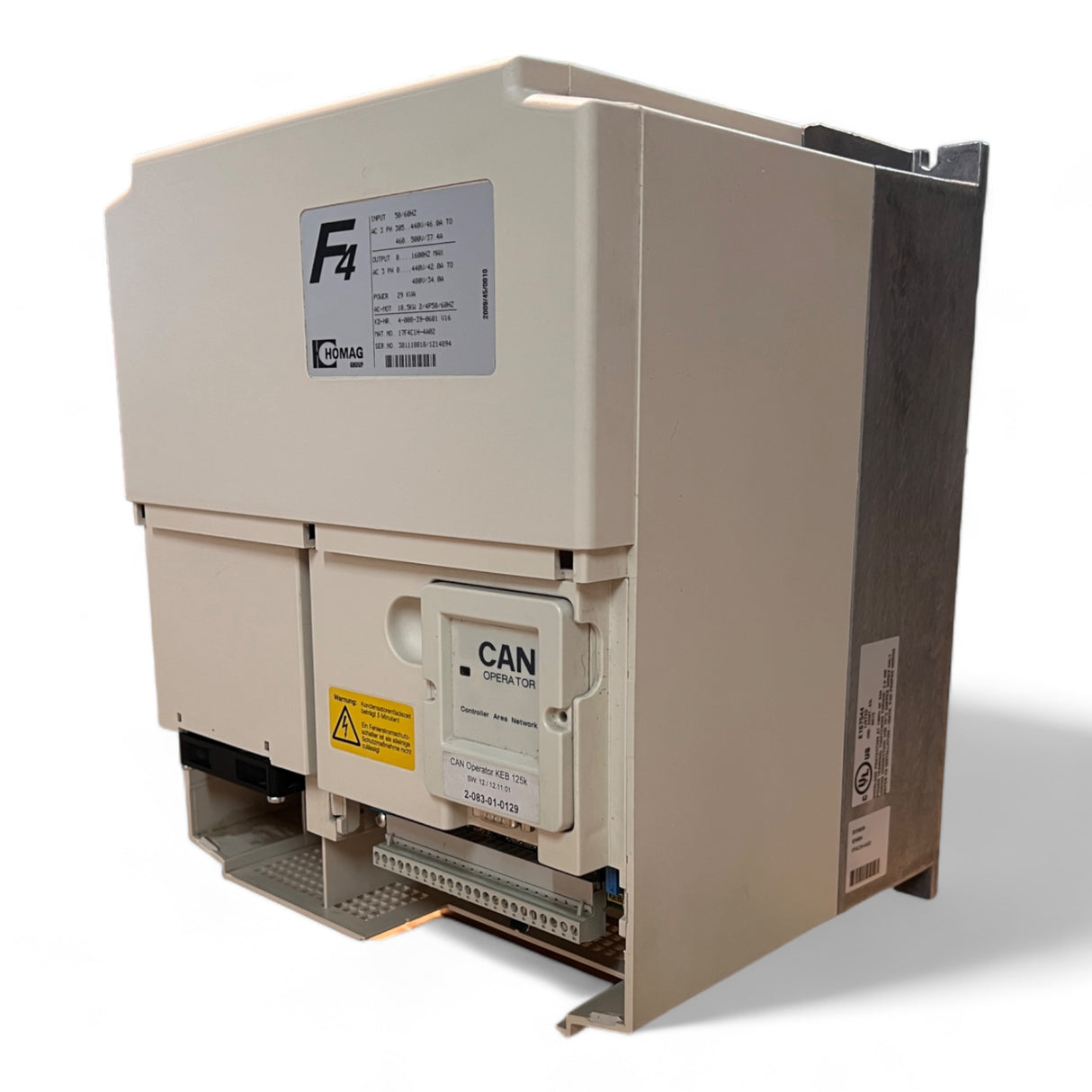 KEB Homag 17F4C1H-4A02 29 kVA , 18,5 kW Frequenzumrichter Inverter 4-008-39-0601 – Ansicht 4