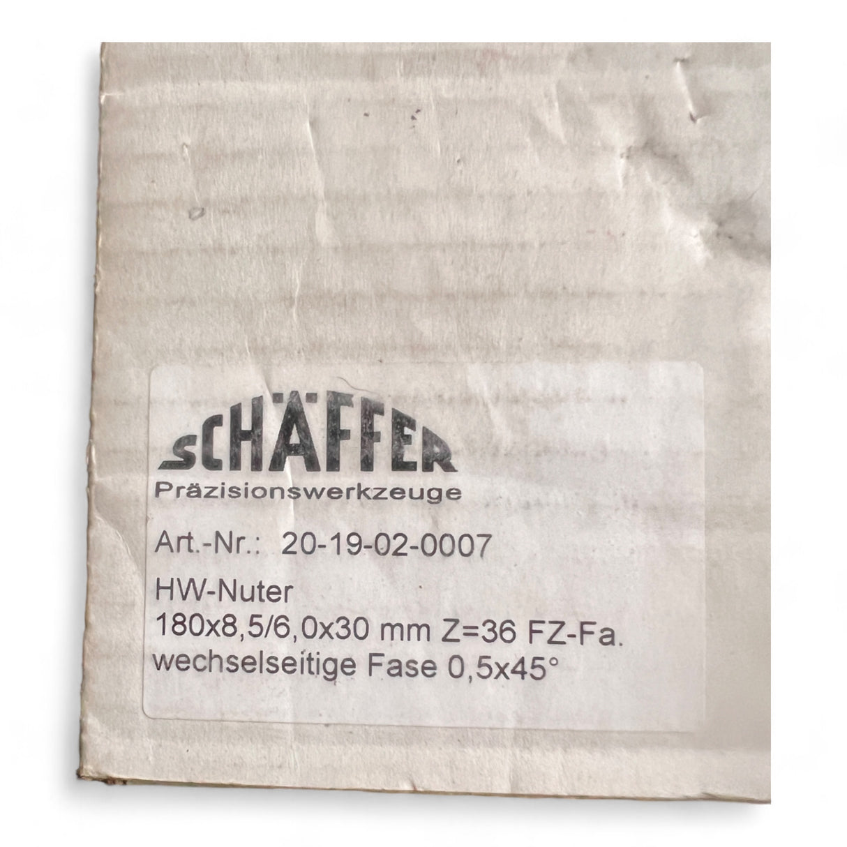 HW-Nuter 180x8,5/6,0x30 mm Z=36 FZ-Fa Schäffer – Ansicht 4