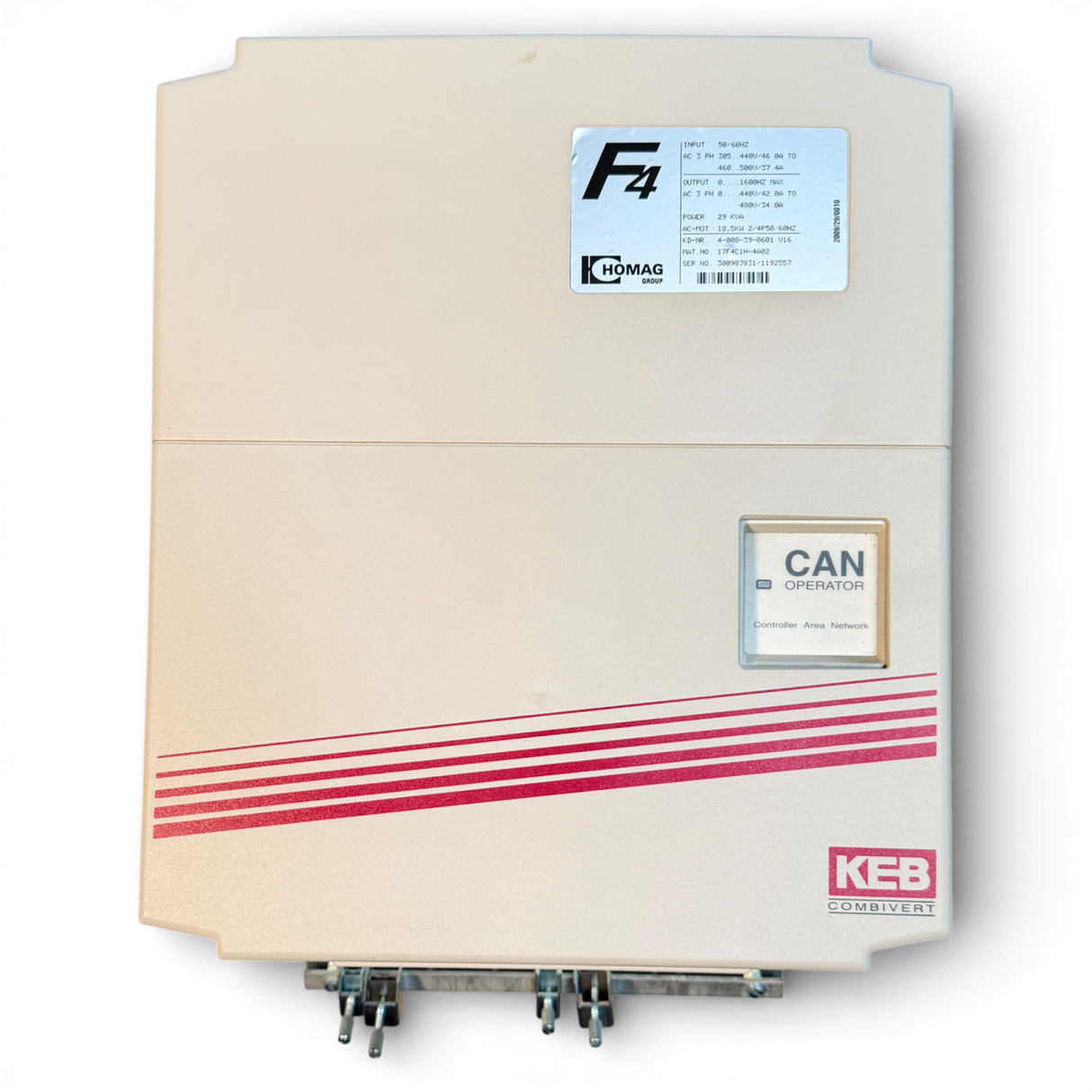 HOMAG KEB COMBIVERT F4 Frequenzumrichter Art.-Nr. 17F4C1H-4A02-4-008-39-0601-2-083-01-0129 – Ansicht 4