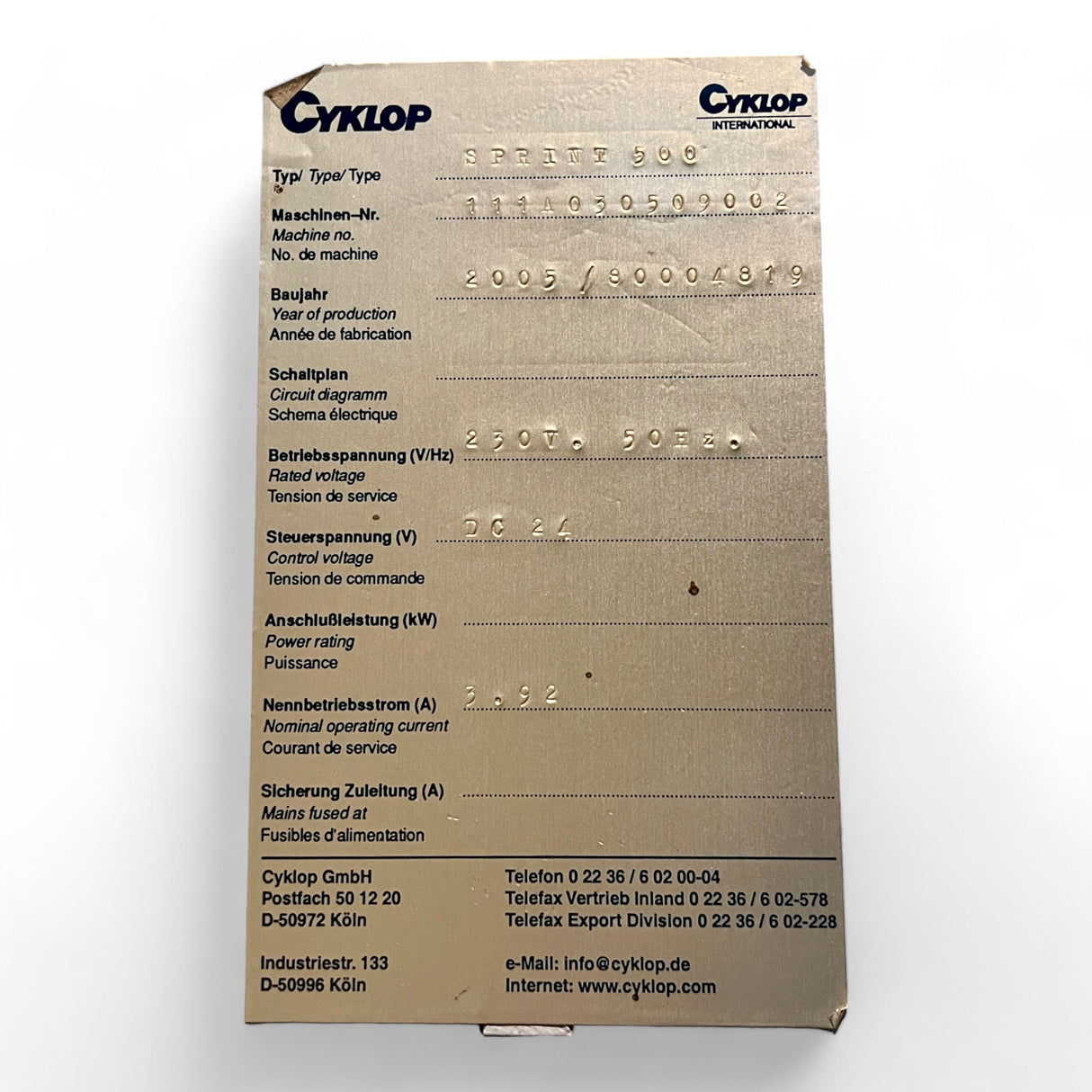 CYKLOP SMP AMPAG SPRINT Umreifungsmaschine Verpackungsmaschine – Ansicht 7