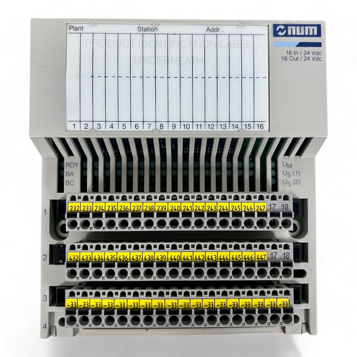 NUM 16I/16O Digital Module – P/N: 0263900004 16 In/16 Out 24 VDC Modul