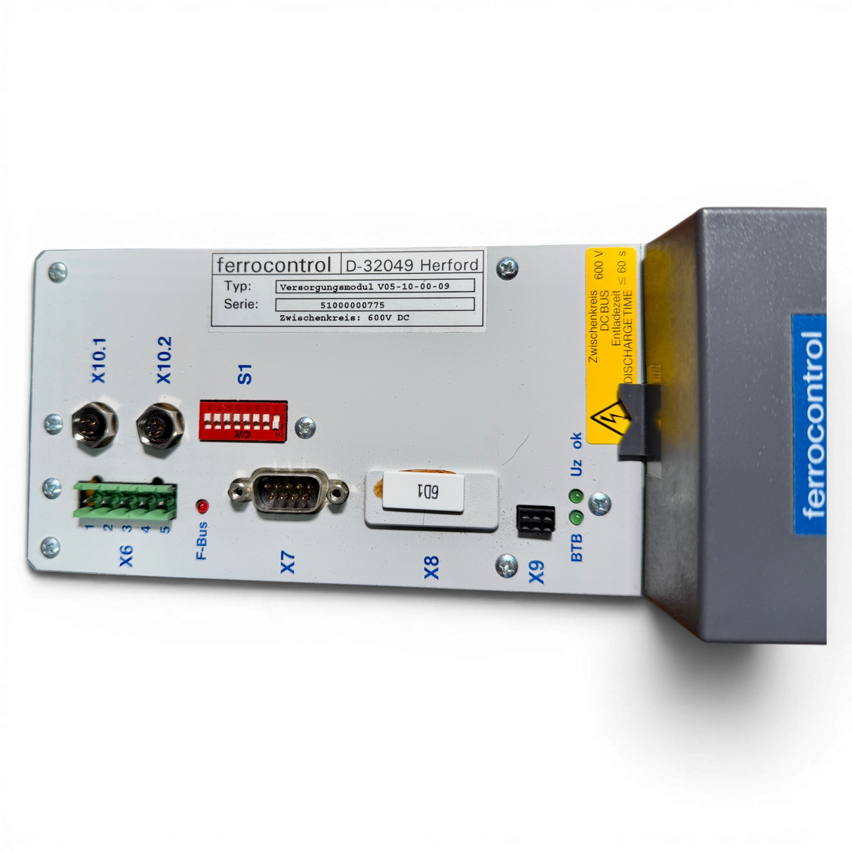 Ferrocontrol Versorgungsmodul V05-10-00-09 600 V DC NC CNC Stromversorgung Priess & Horstmann – Ansicht 9