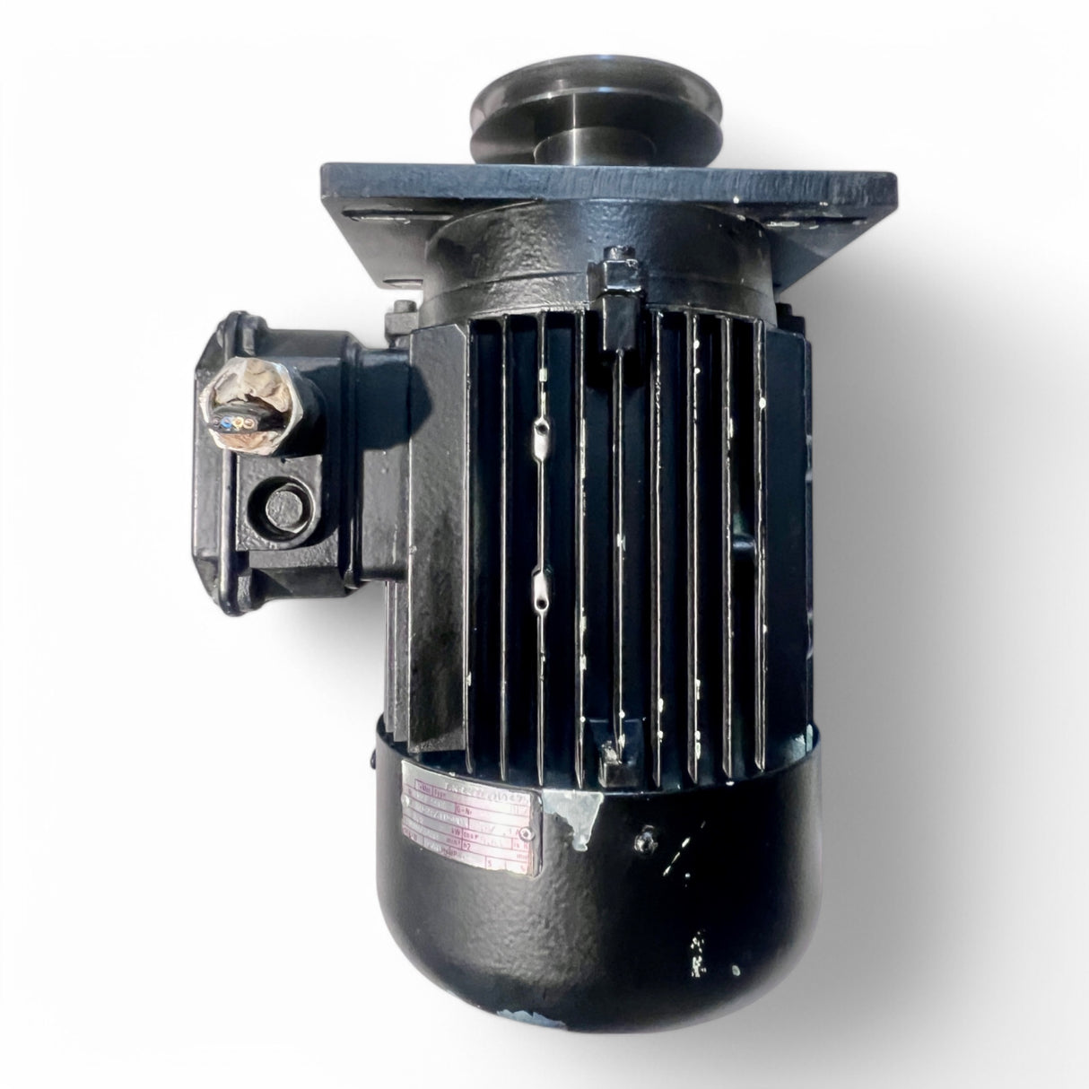 HOLZMA Vorritz-Motor Elektromotor 2,2 kW 230/400 V – Typ 90L – mit Flansch und Riemenscheibe – Original für HPP HPL