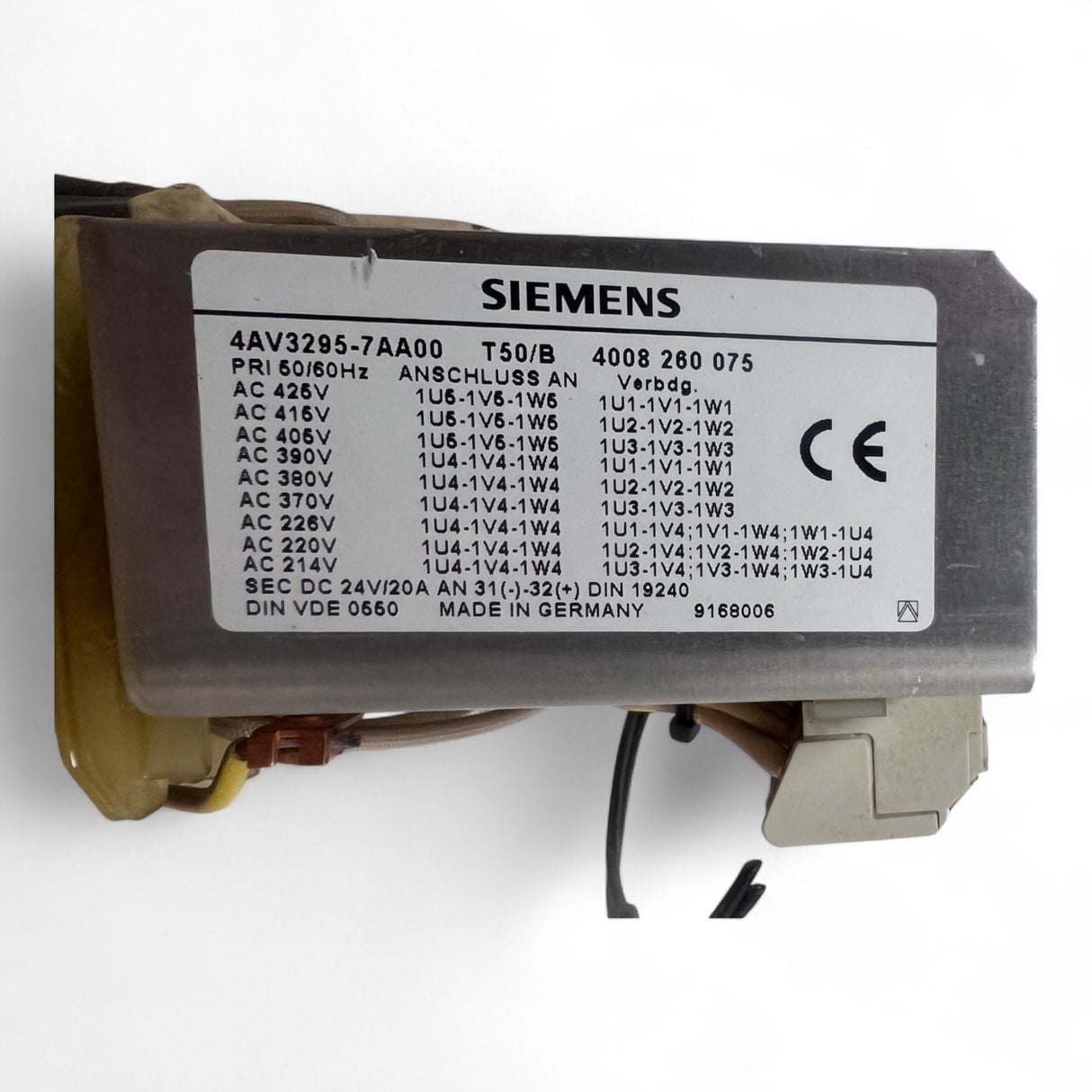 SIEMENS Transformator 4AV3295-7AA00 T50/B mit Elko 10.000 µF 10 V – Ansicht 4
