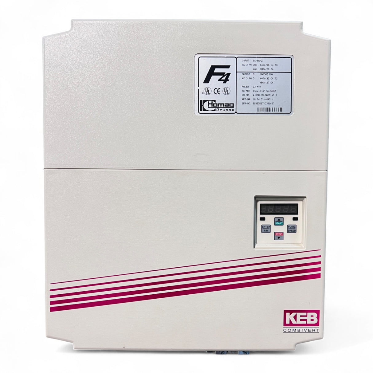 HOMAG KEB COMBIVERT F4 Frequenzumrichter 16 F4 C1H 4A01 – 15kW – Artikelnummer 4-008-39-0620 – Ansicht 2