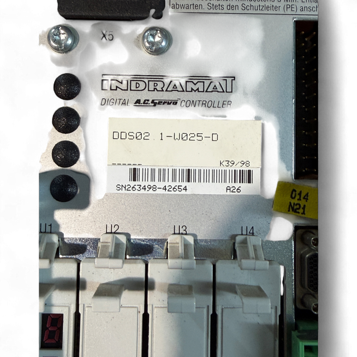 Bosch Rexroth Indramat Servoregler DDS02.1-W025-D für Homag BAZ 32 Digital AC Servo Controller Art.-Nr. DDS02.1-W025-D