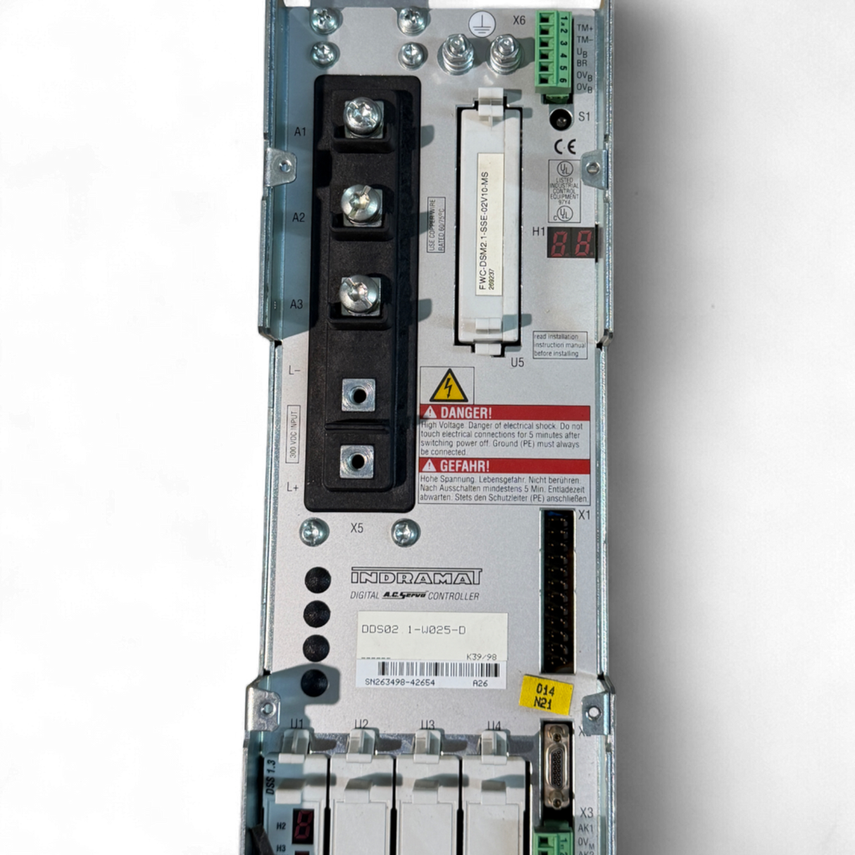 Bosch Rexroth Indramat Servoregler DDS02.1-W025-D für Homag BAZ 32 Digital AC Servo Controller Art.-Nr. DDS02.1-W025-D