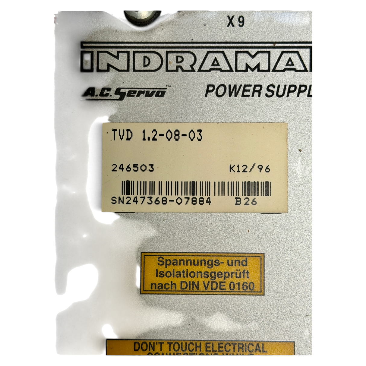 Indramat TVD 1.2-08-03 A.C. Servo Netzteil Power Supply 246503