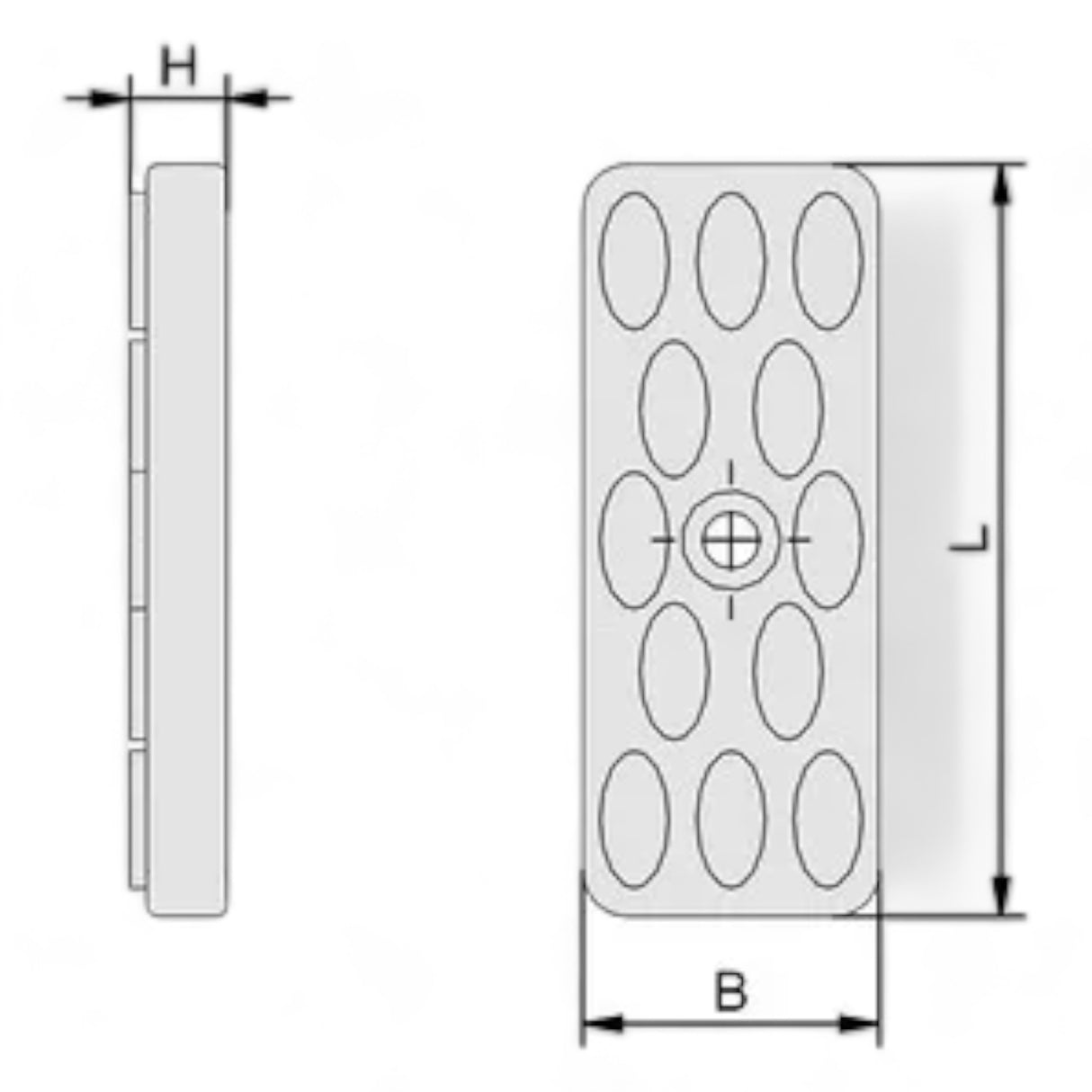 SCHMALZ Innospann ISRPL 66x26x8.5 NK-45 d12 Reibplatte Art-Nr.: 10.01.15.00344 – Ansicht 2