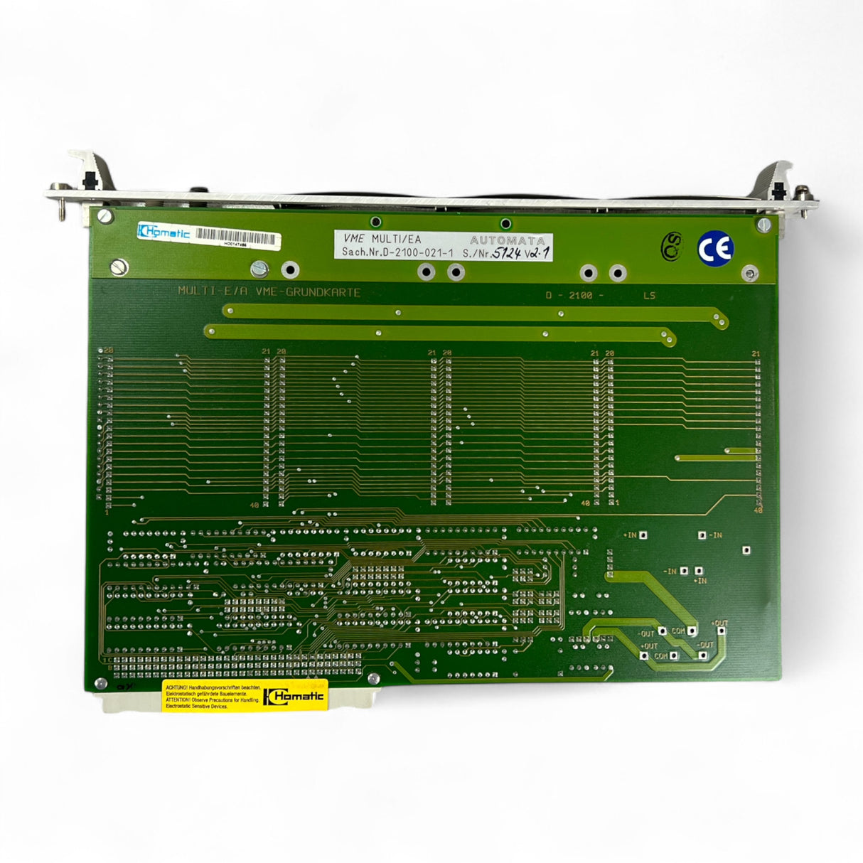 HOMAG MULTI-E/A VME-GRUNDKARTE Multi E/A V2.1 Sercos ASIC V3.1 Automata Art.-Nr. 4-086-05-0368 – Ansicht 8