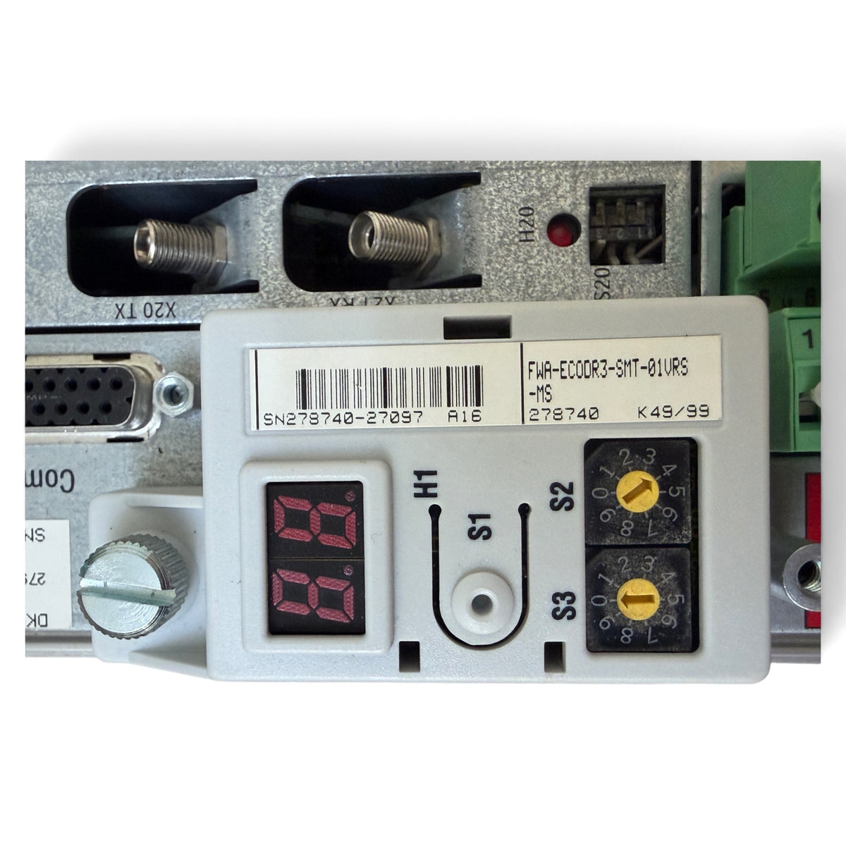 Rexroth Indramat EcoDrive03 Antriebsregelgerät DKC02.3-040-7-FW · SERCOS · 40 A · 3 AC 380–480 V · SN DKC023-10087