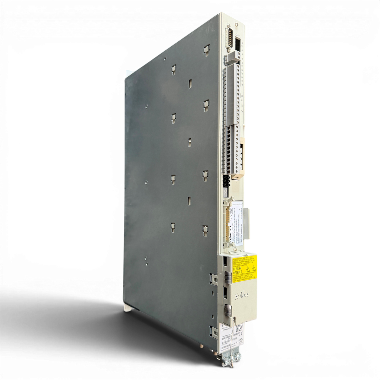 SIEMENS SIMODRIVE LT-MODUL INT.50A 6SN1123-1AA00-0CA2 mit Einschubmodul 6SN1118-0AA11-0AA1 für IMA 610 V X-Achse – Ansicht 2