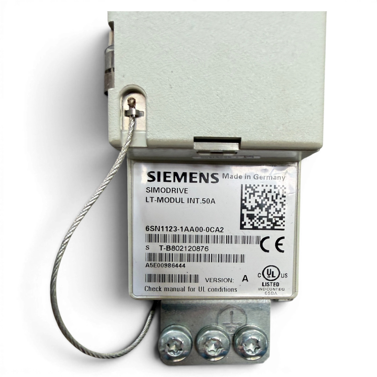 SIEMENS SIMODRIVE LT-MODUL INT.50A 6SN1123-1AA00-0CA2 mit Einschubmodul 6SN1118-0AA11-0AA1 für IMA 610 V X-Achse – Ansicht 6