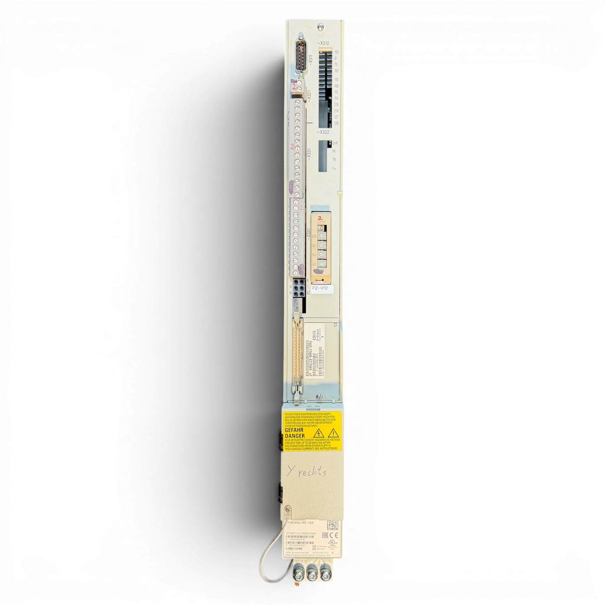 SIEMENS SIMODRIVE LT-Modul INT. 15A Art.-Nr. 6SN1123-1AA00-0AA2 / 6SN1118-0AA11-0AA1 passend z. B. für IMA 610 V – Ansicht 3