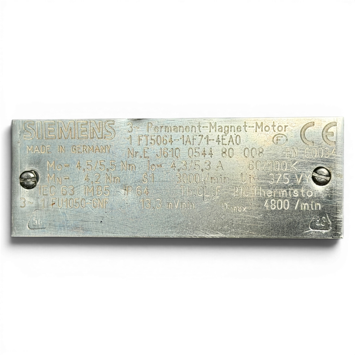Siemens 1FT5064-1AF71-4EA0 – Servomotor 3~ Permanent-Magnet IMA CNC – Ansicht 7