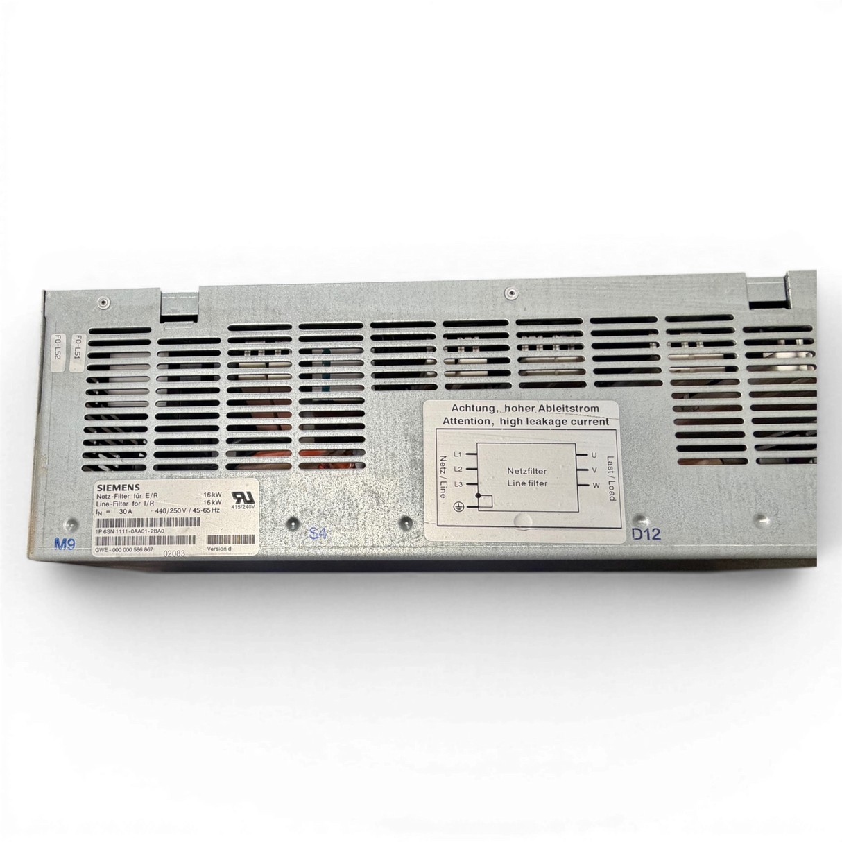 Siemens Netzfilter 16 kW Homag BAZ BOF Art.-Nr. 6SN1111-0AA01-2BA0 – Ansicht 5