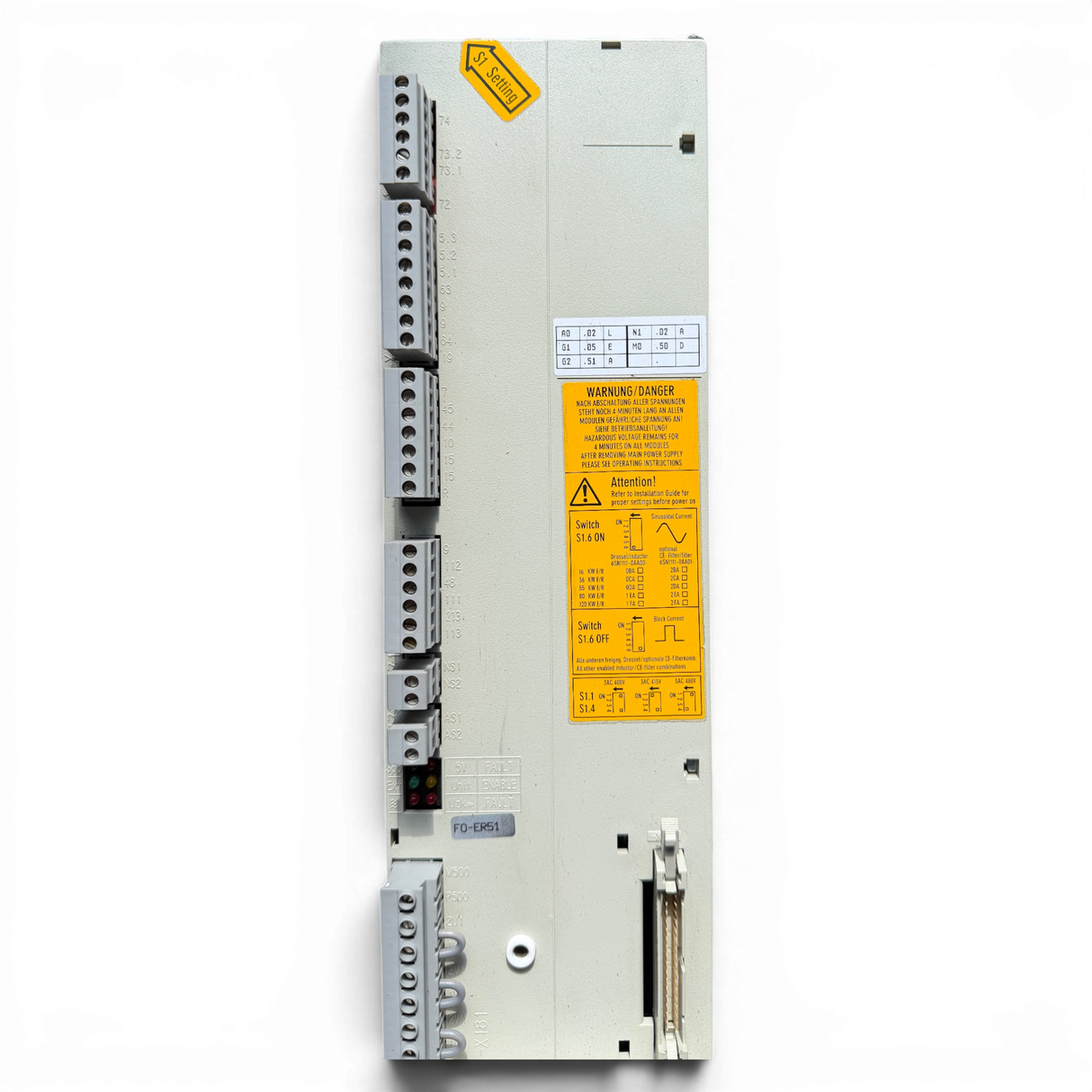 Siemens SIMODRIVE 611 E/R-MODUL INT. 16/21 kW Art.-Nr. 6SN1145-1BA01-0BA1 – Ansicht 6