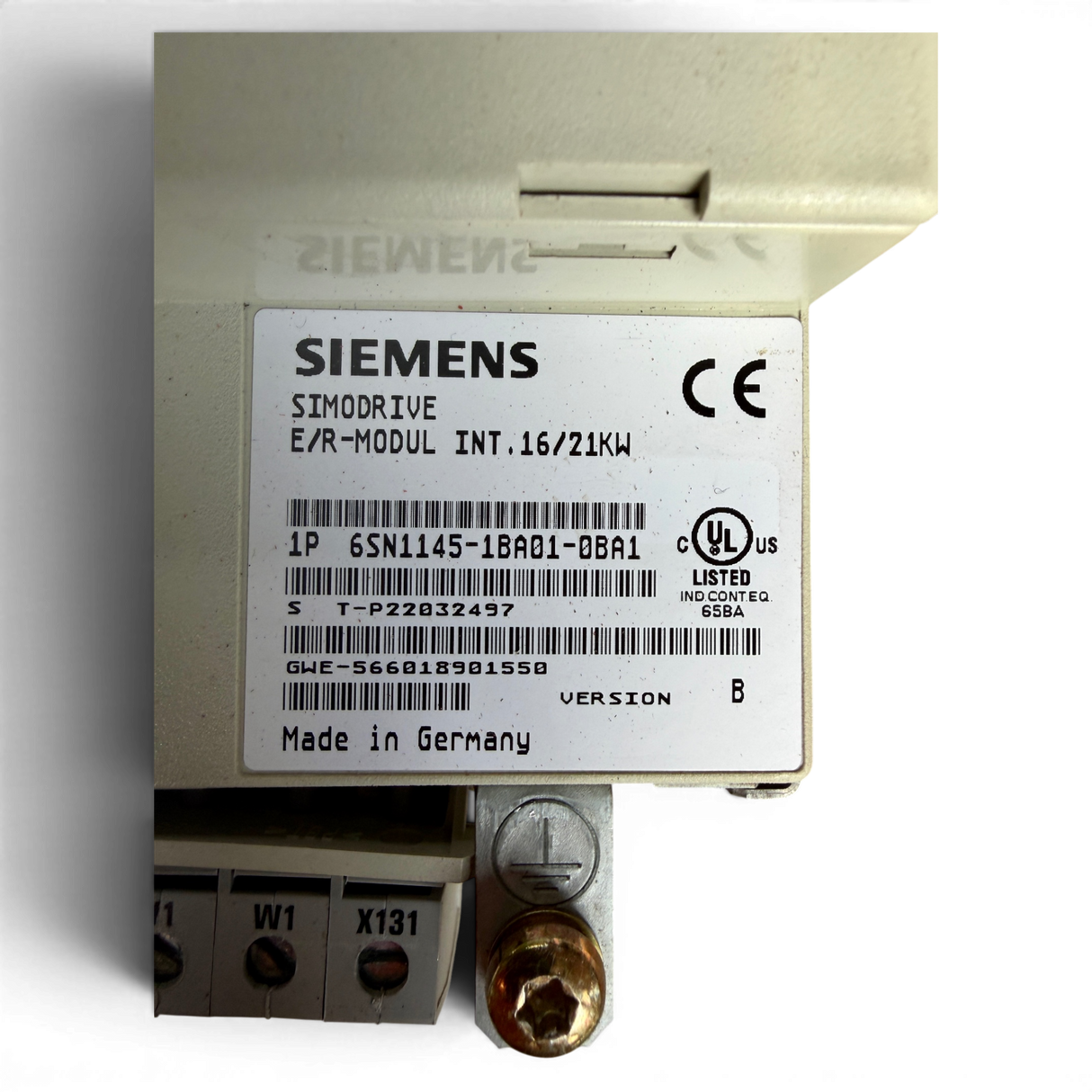 Siemens SIMODRIVE 611 E/R-MODUL INT. 16/21 kW Art.-Nr. 6SN1145-1BA01-0BA1 – Ansicht 9