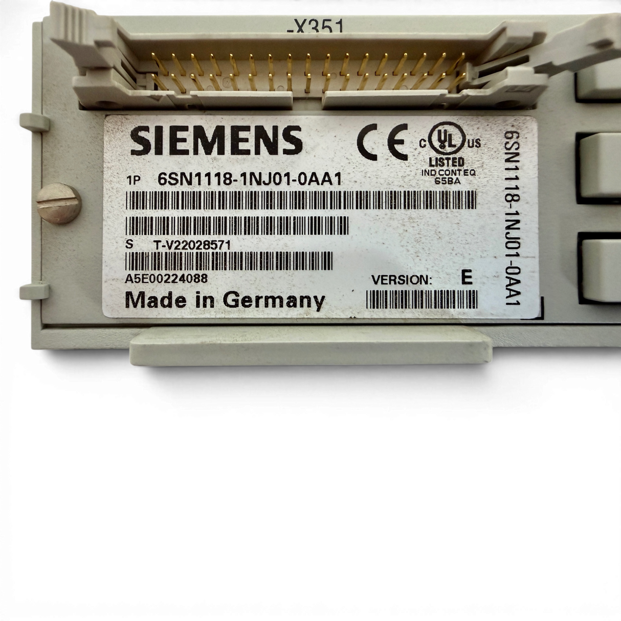 Siemens SIMODRIVE 611U Regelungseinschub Resolver 6SN1118-1NJ01-0AA1 A5E00224088 | IMA Art.-Nr. 93697