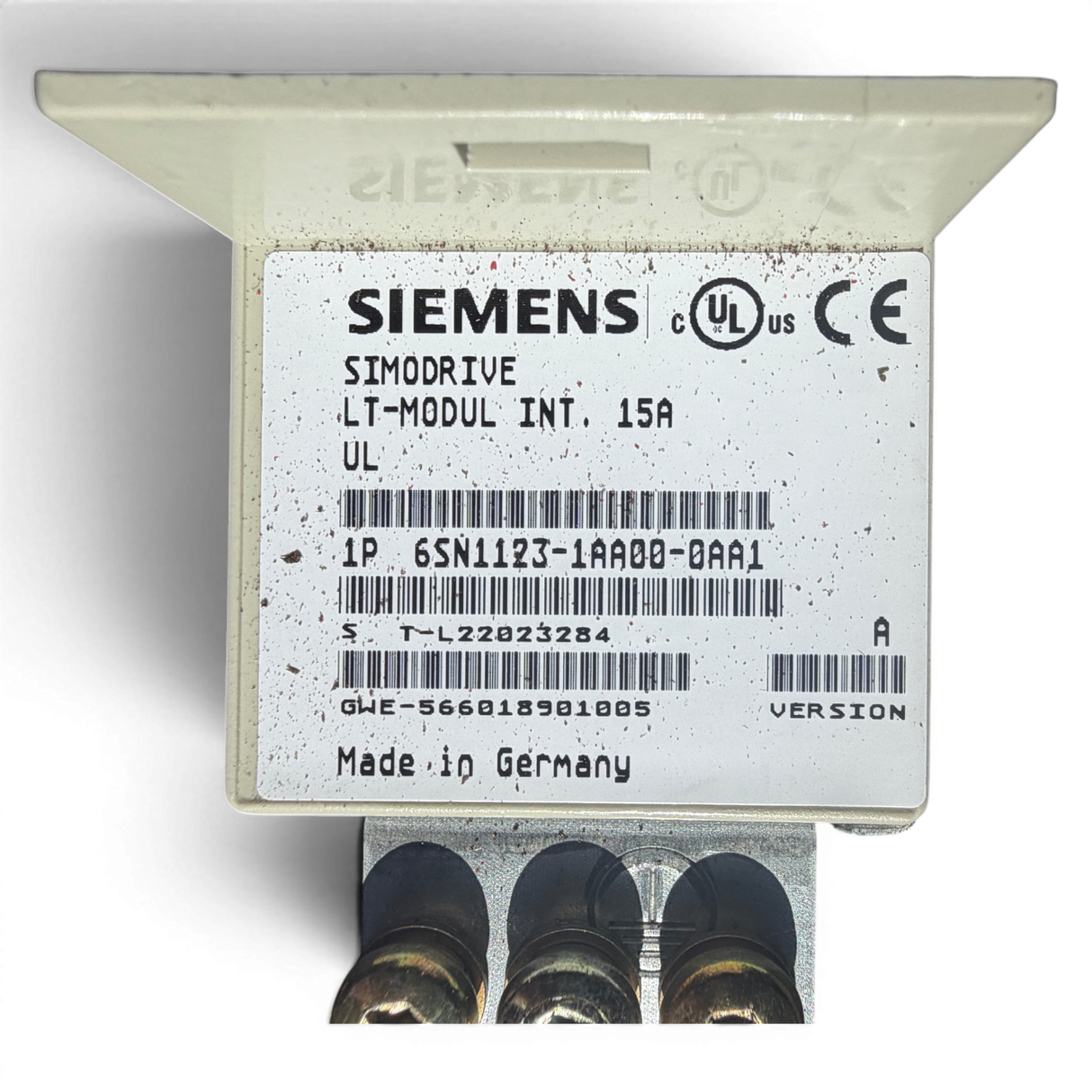 Siemens SIMODRIVE LT-Modul INT. 15A Art.-Nr. 6SN1123-1AA00-0AA1 Version A – Ansicht 8